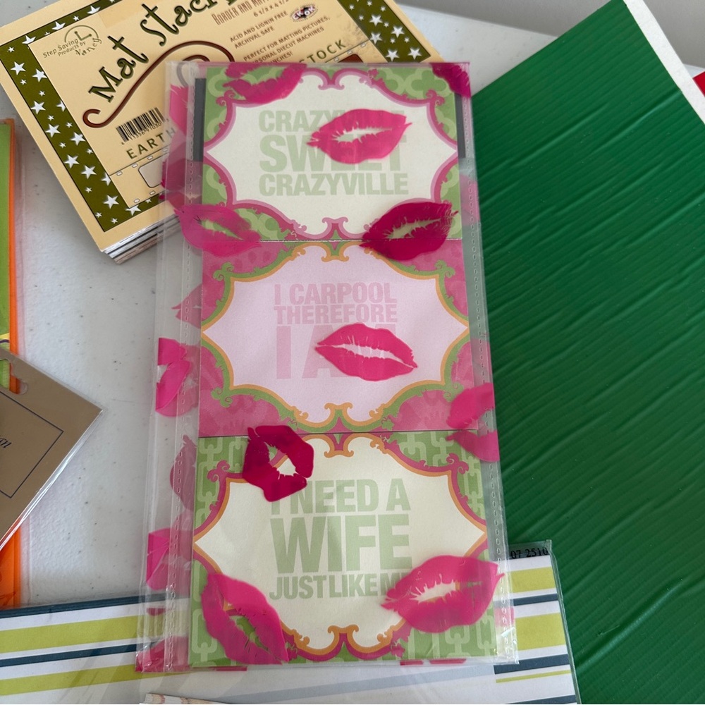 Bundle Assorted Craft & Stationery Lunch Box Notes Mat Stacks Placecards - Picture 5 of 10